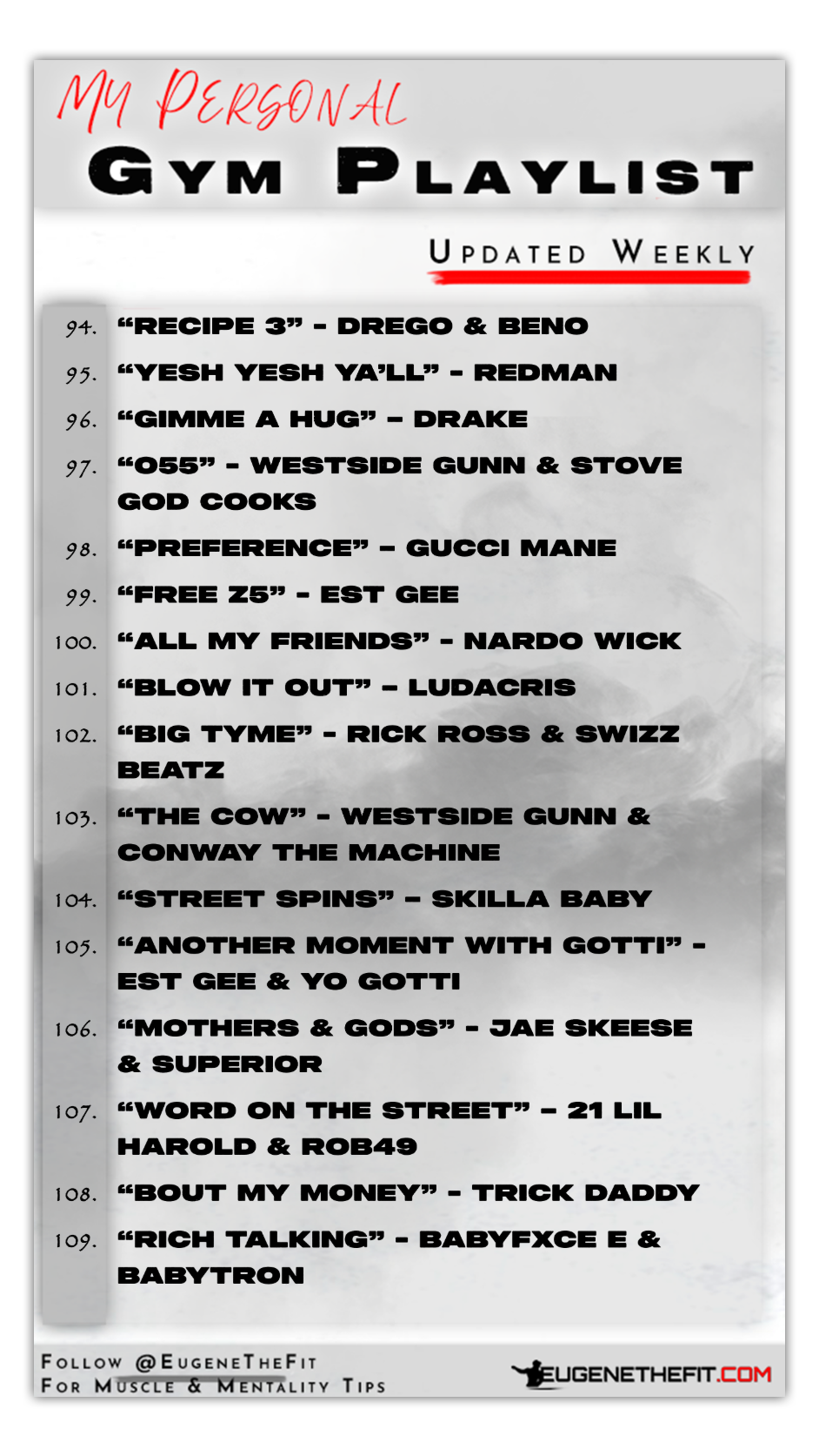 Best rap songs for the gym 6