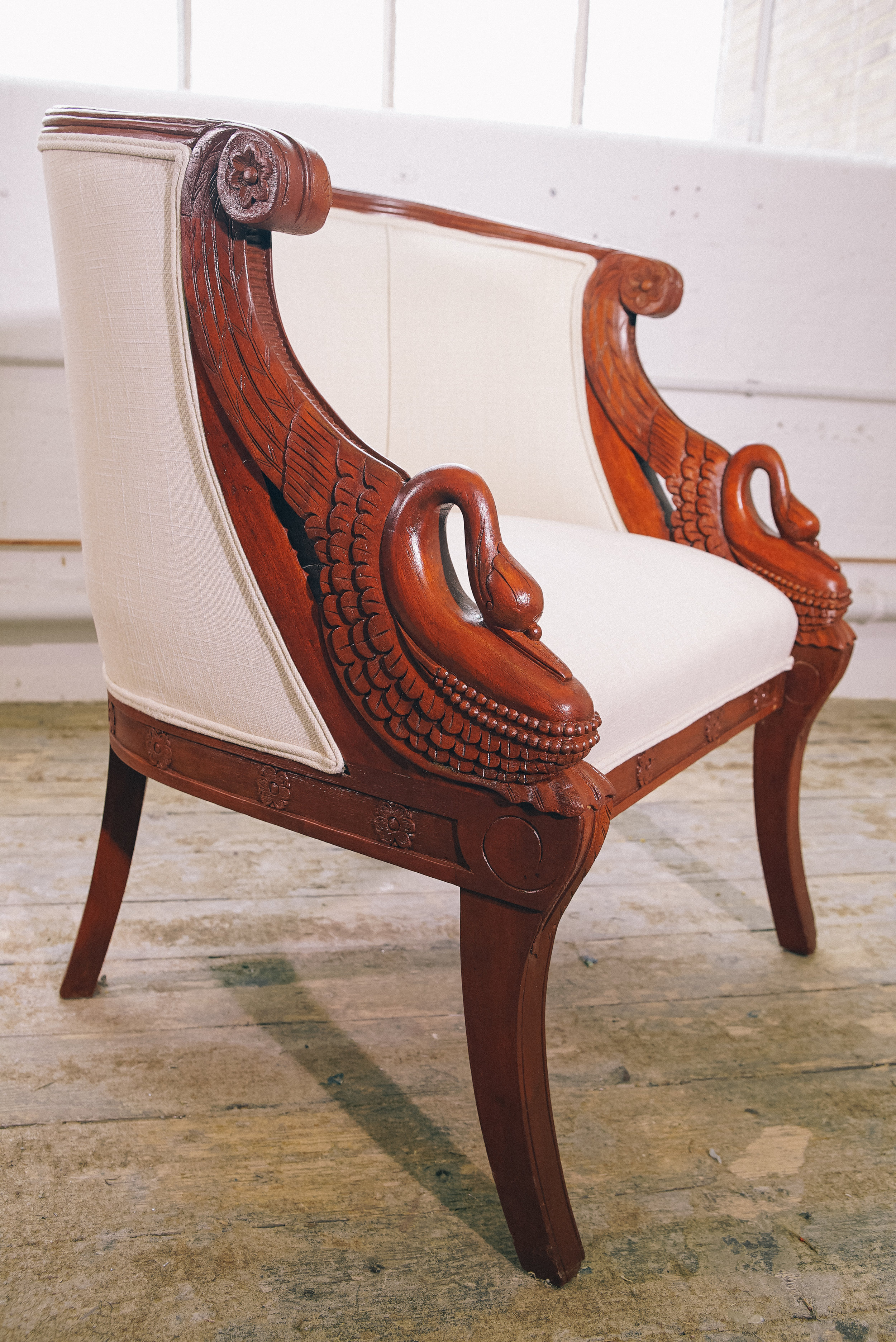 Antique Chair Upholstery After