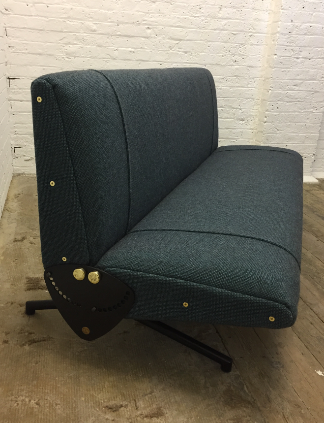 Osvaldo Borsani's D70 Tecno Sofa Upholstery Before