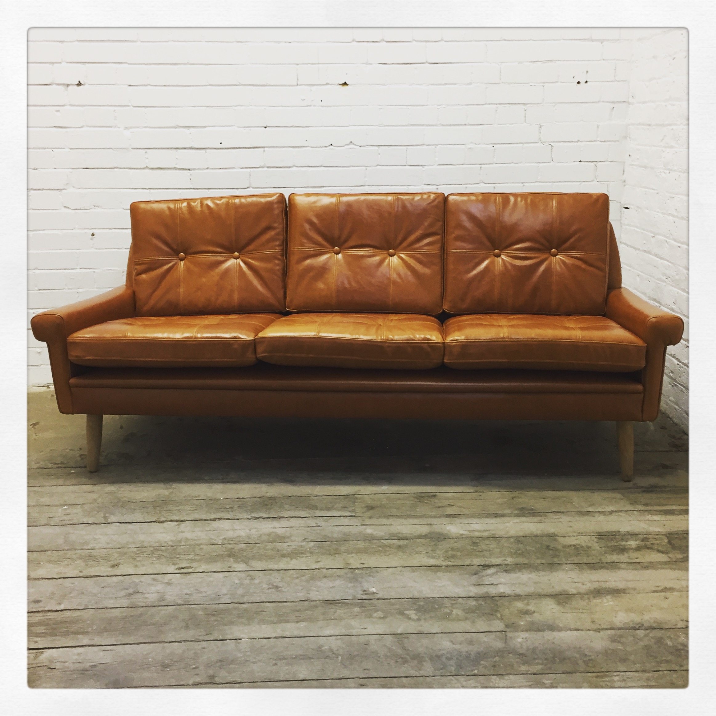 Sofa Upholstery in Leather