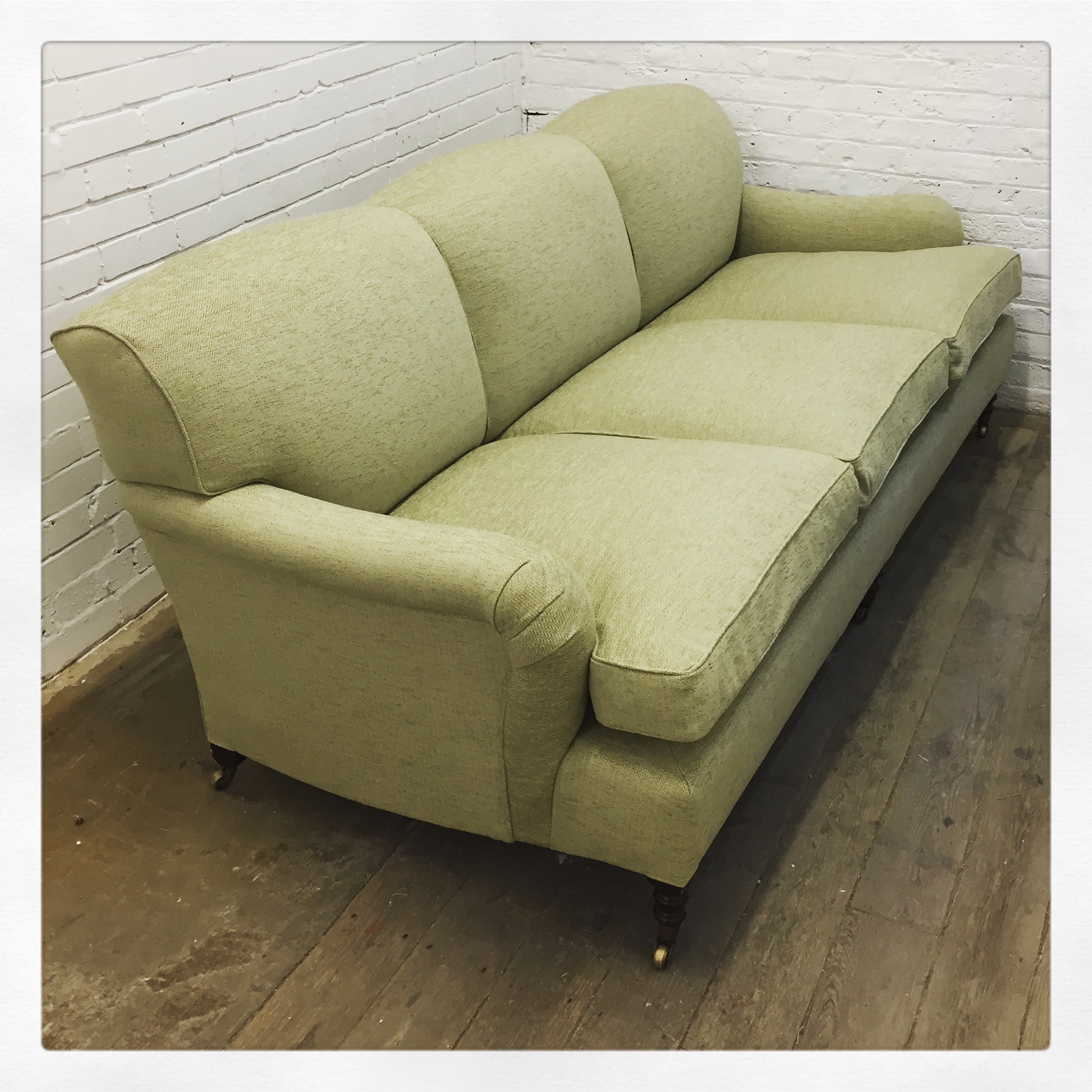 Sofa Upholstery in Light Green