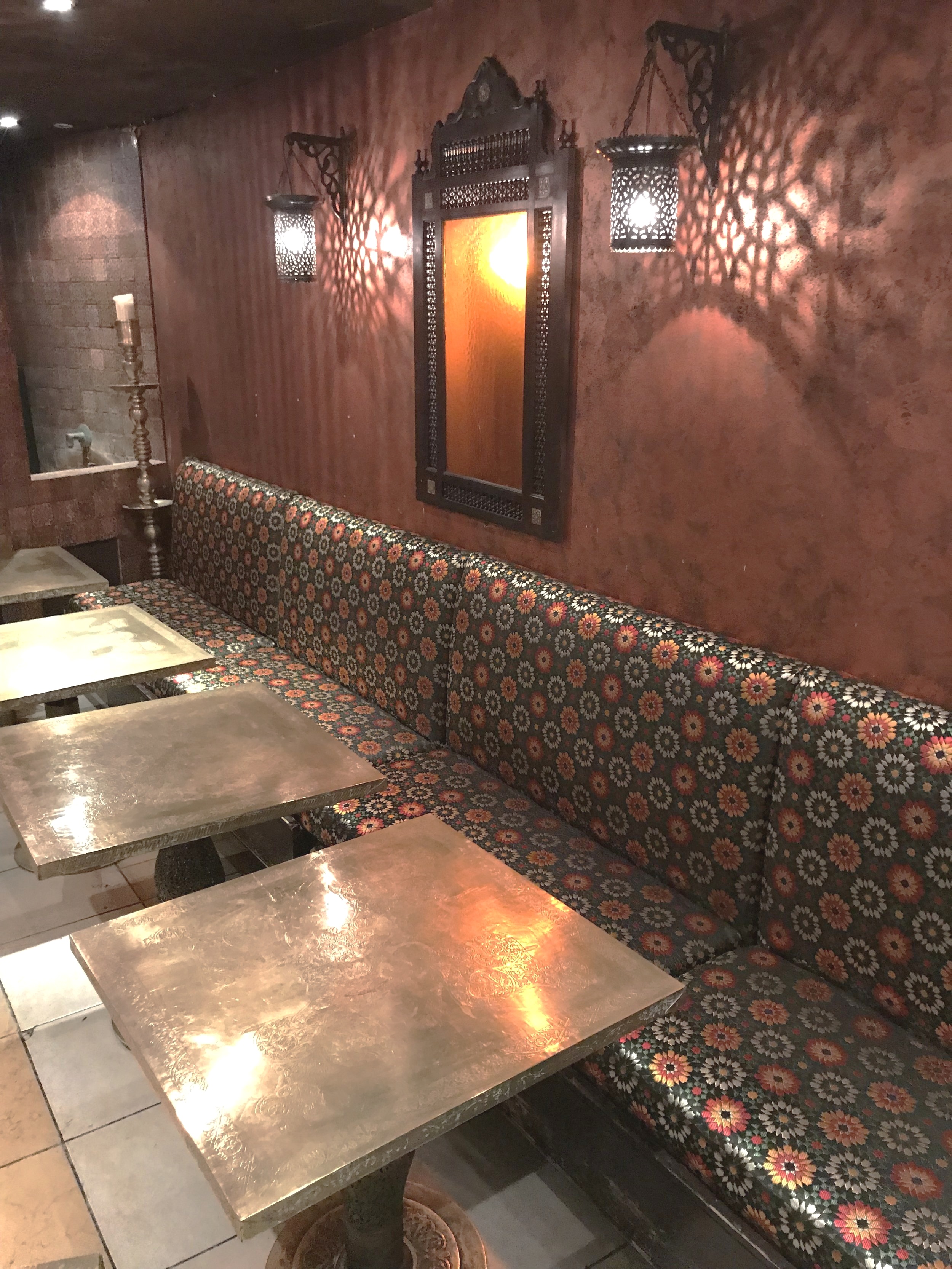 Commercial Upholstery of Booth in Restaurant 