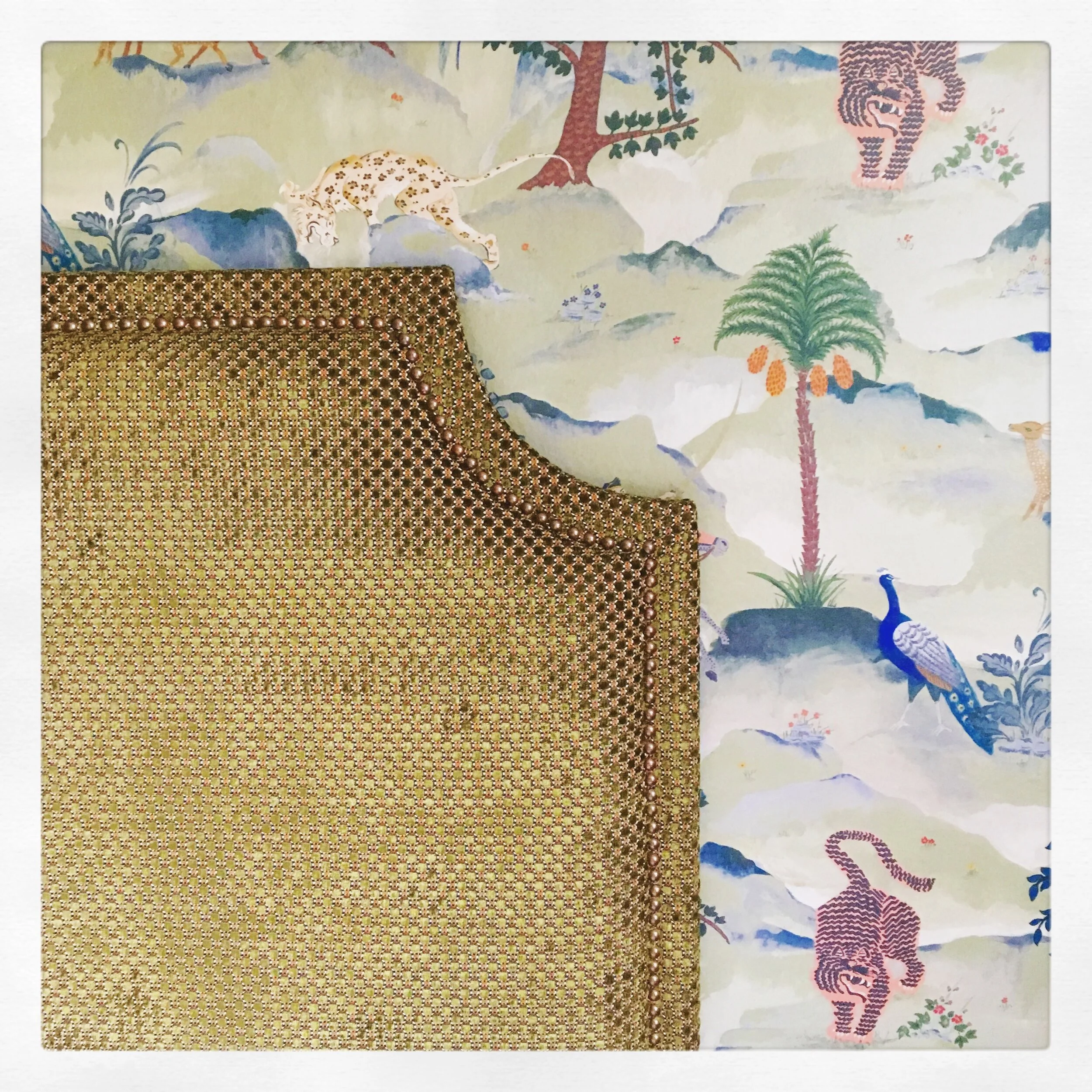 Bespoke Headboards Shaped and Studded