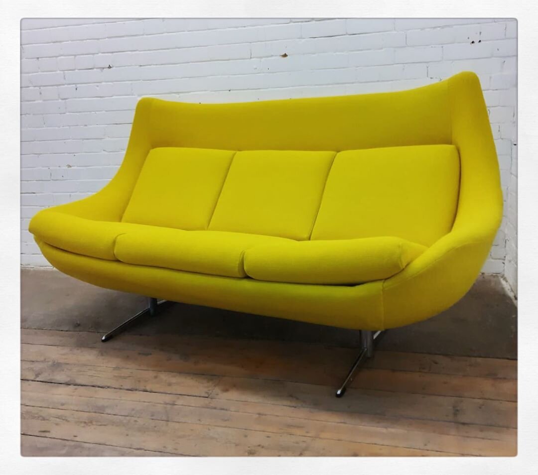 Yellow Upholstered Couch