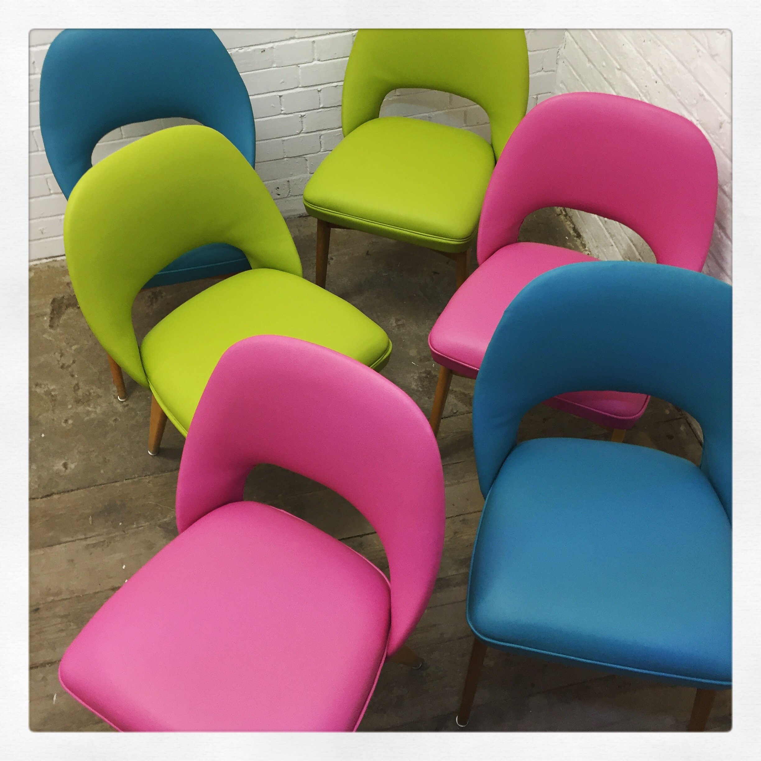 Dining Chairs Upholstered in Multiple Colours