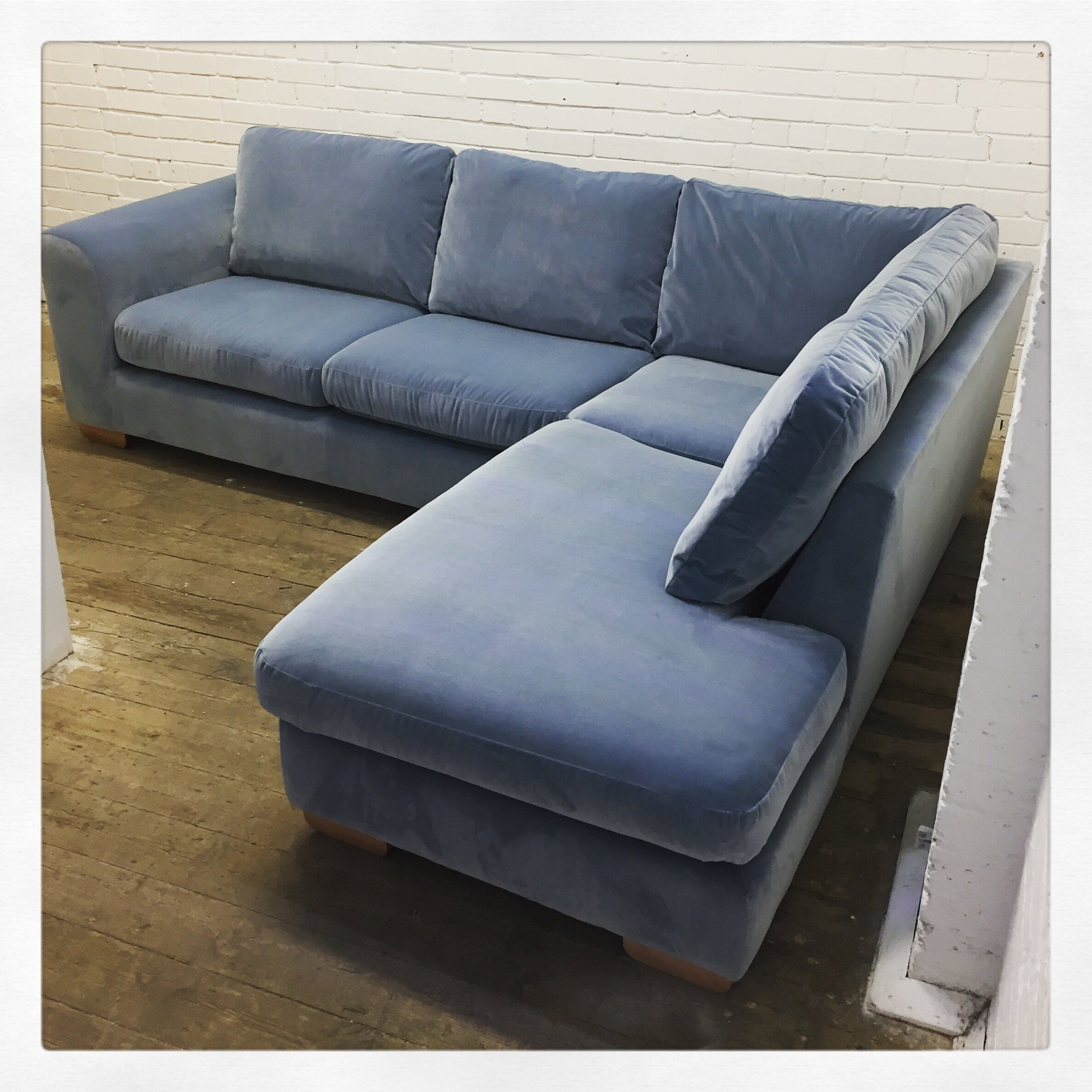 Sofa Upholstery in Blue