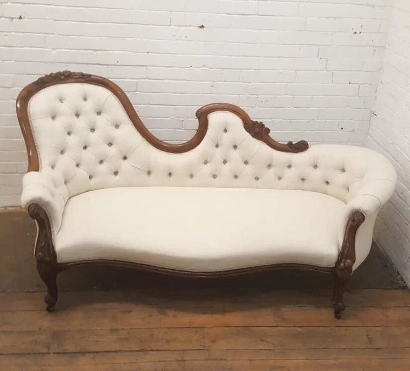 Wood Furniture Restoration of White Chair