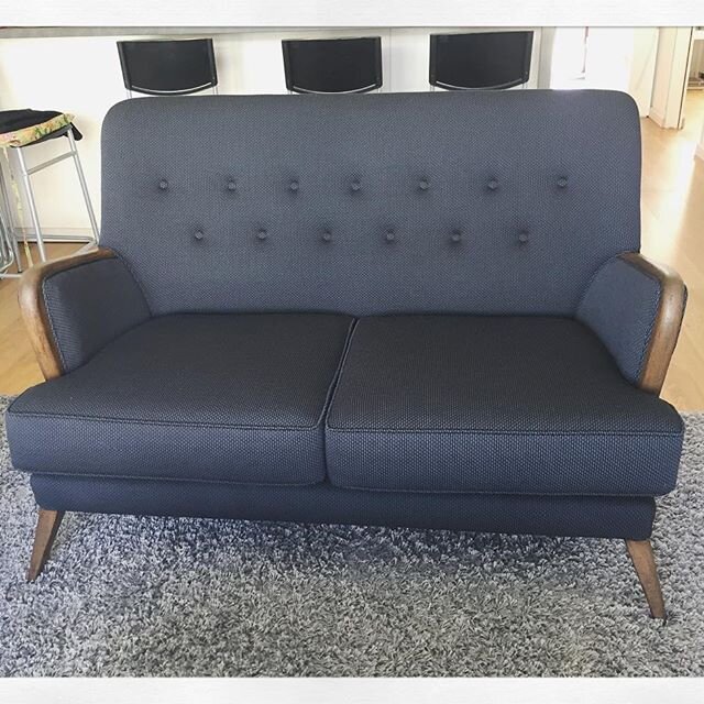 Mid-century Sofa Upholstery After