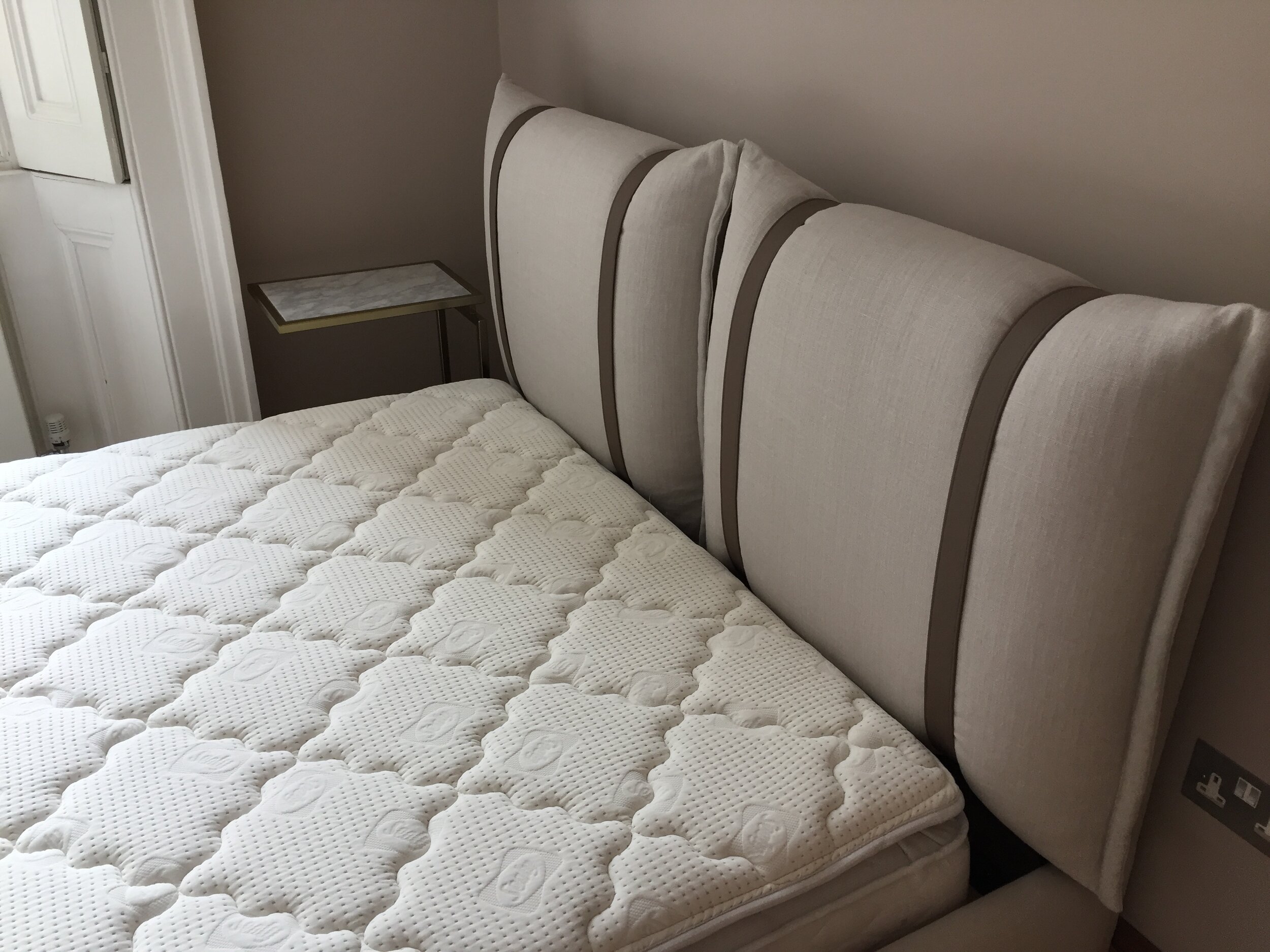 Bespoke Upholstered Bed Close Up
