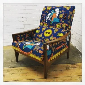 Vibrant Vintage Armchair