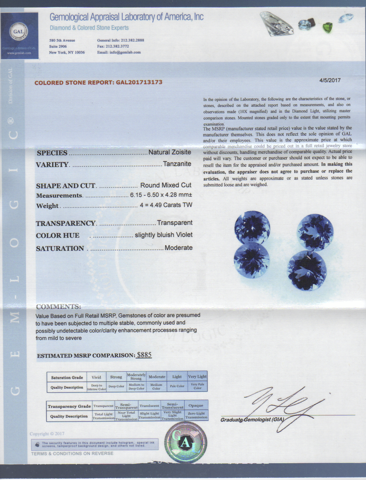Tanzanite DI118247 (4) 6mm rnd 1.3 avg CT GAL Rep.png