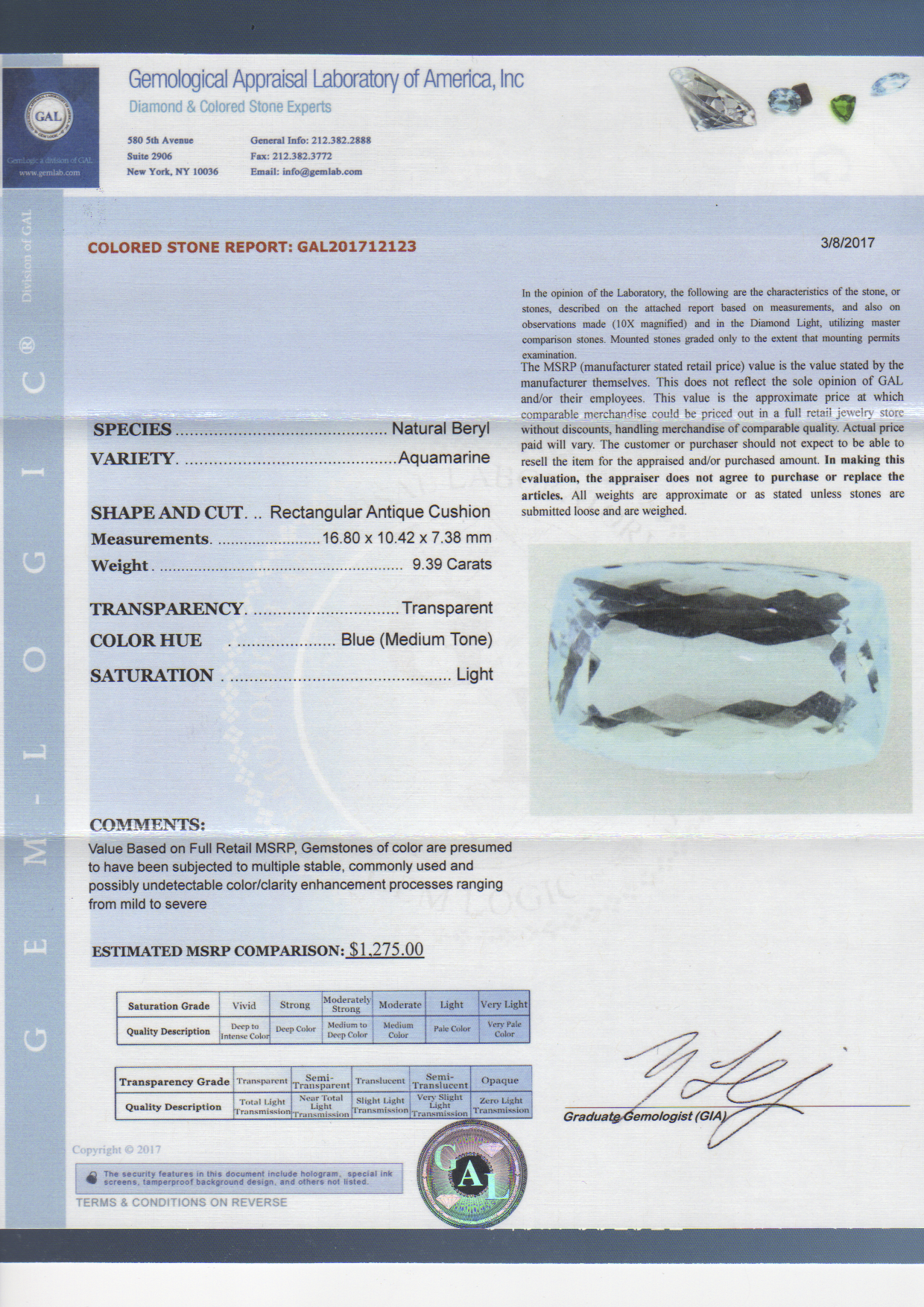 Aqua BG 16702 A 9.39 CT GAL Report.png