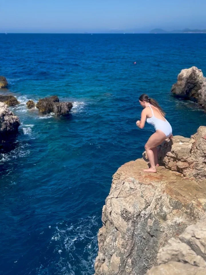 Cliff jumping on Lokrum island this morning