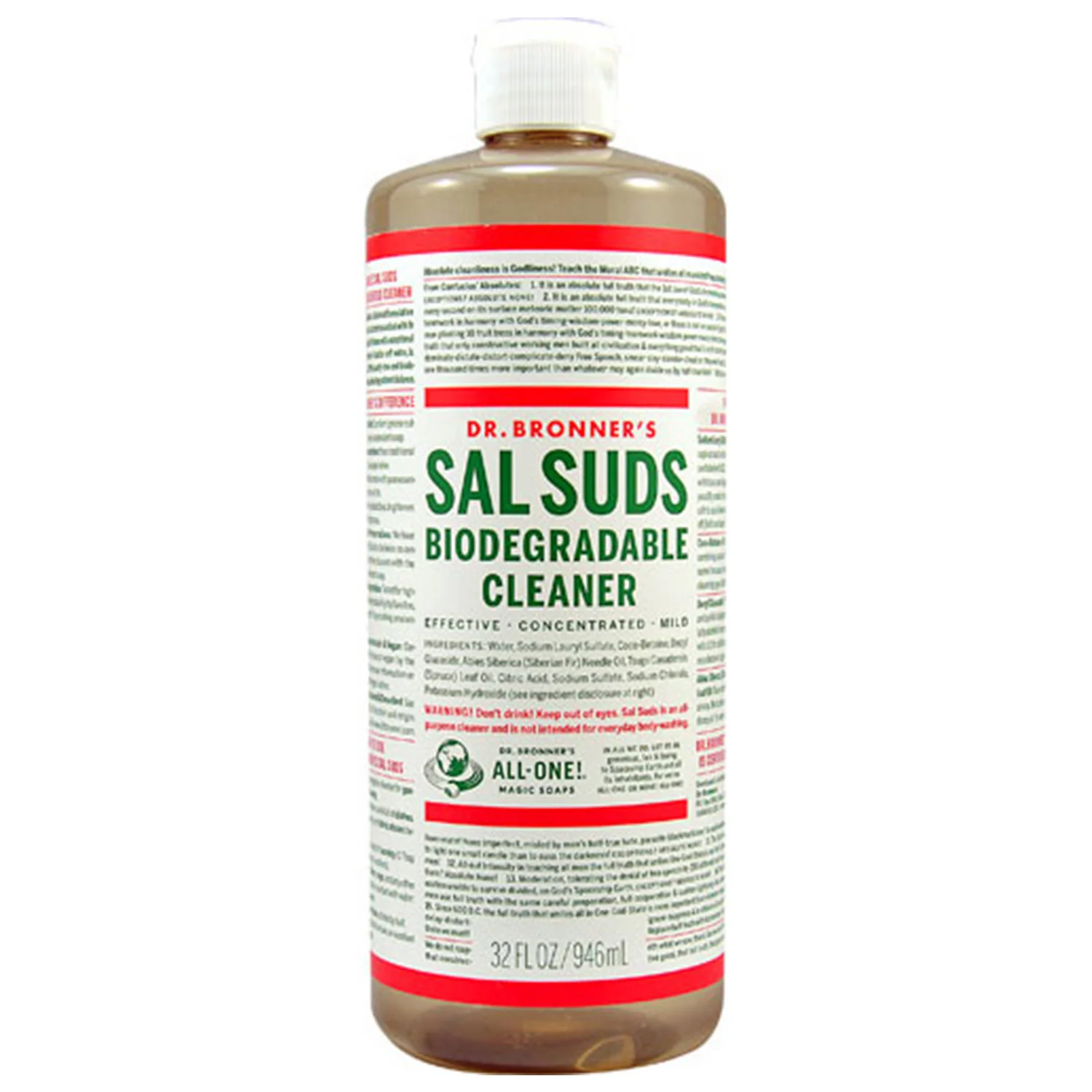 Dr. Bronner's Sal Suds Biodegradable Cleaner (32 oz) — Healthy U