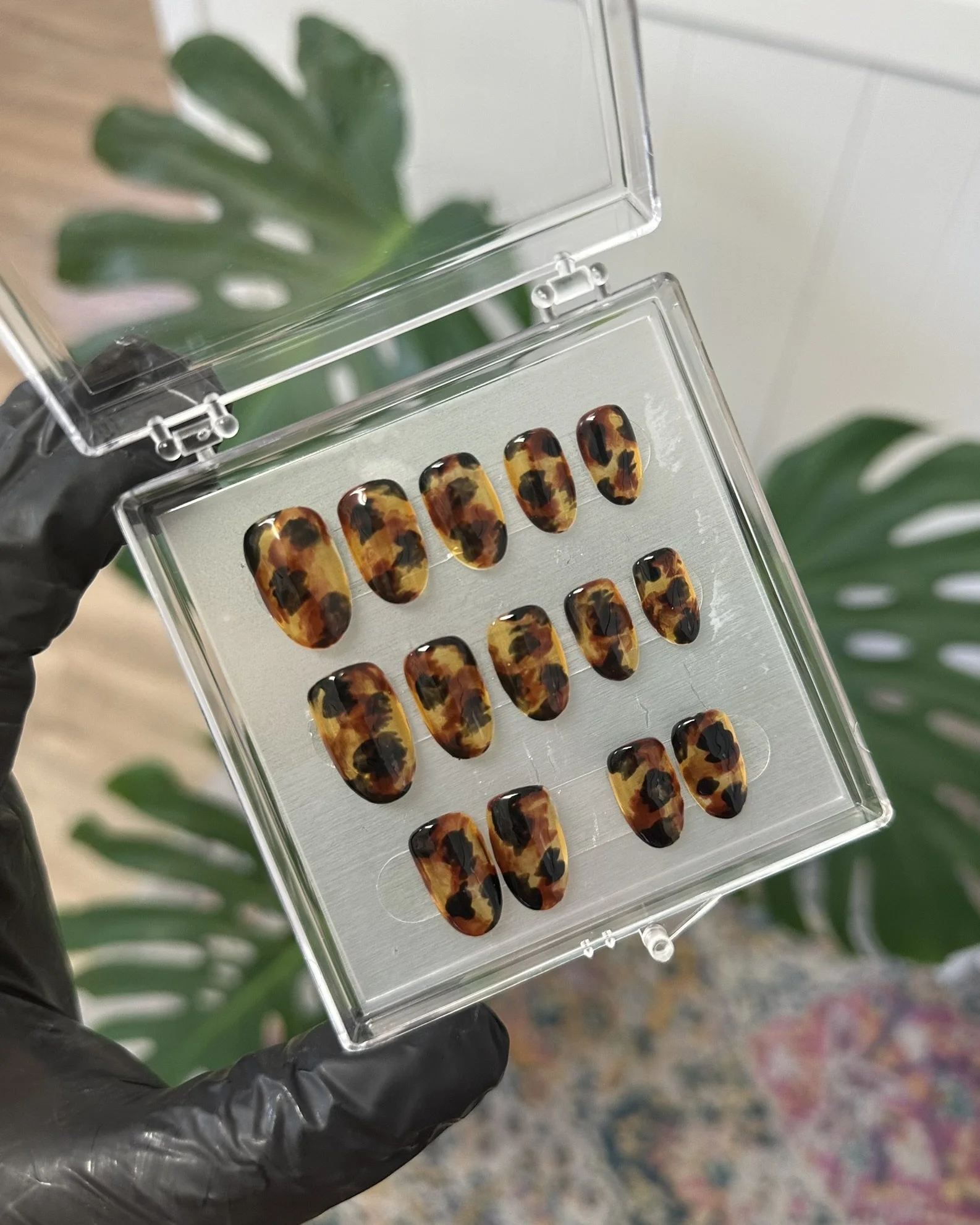 Tortoise Shell Press On Nails
