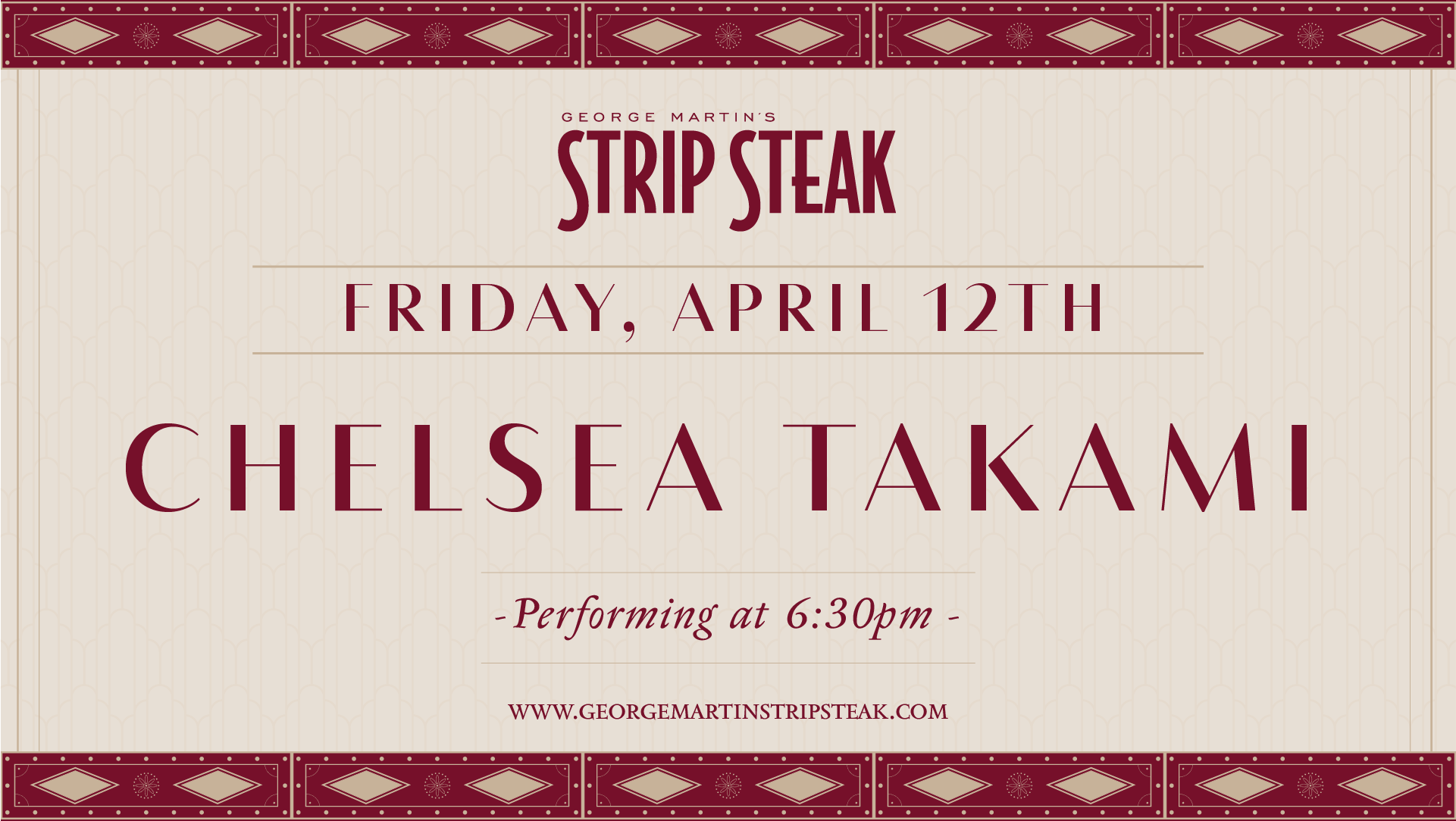 Chelsea Takami Music Flyer