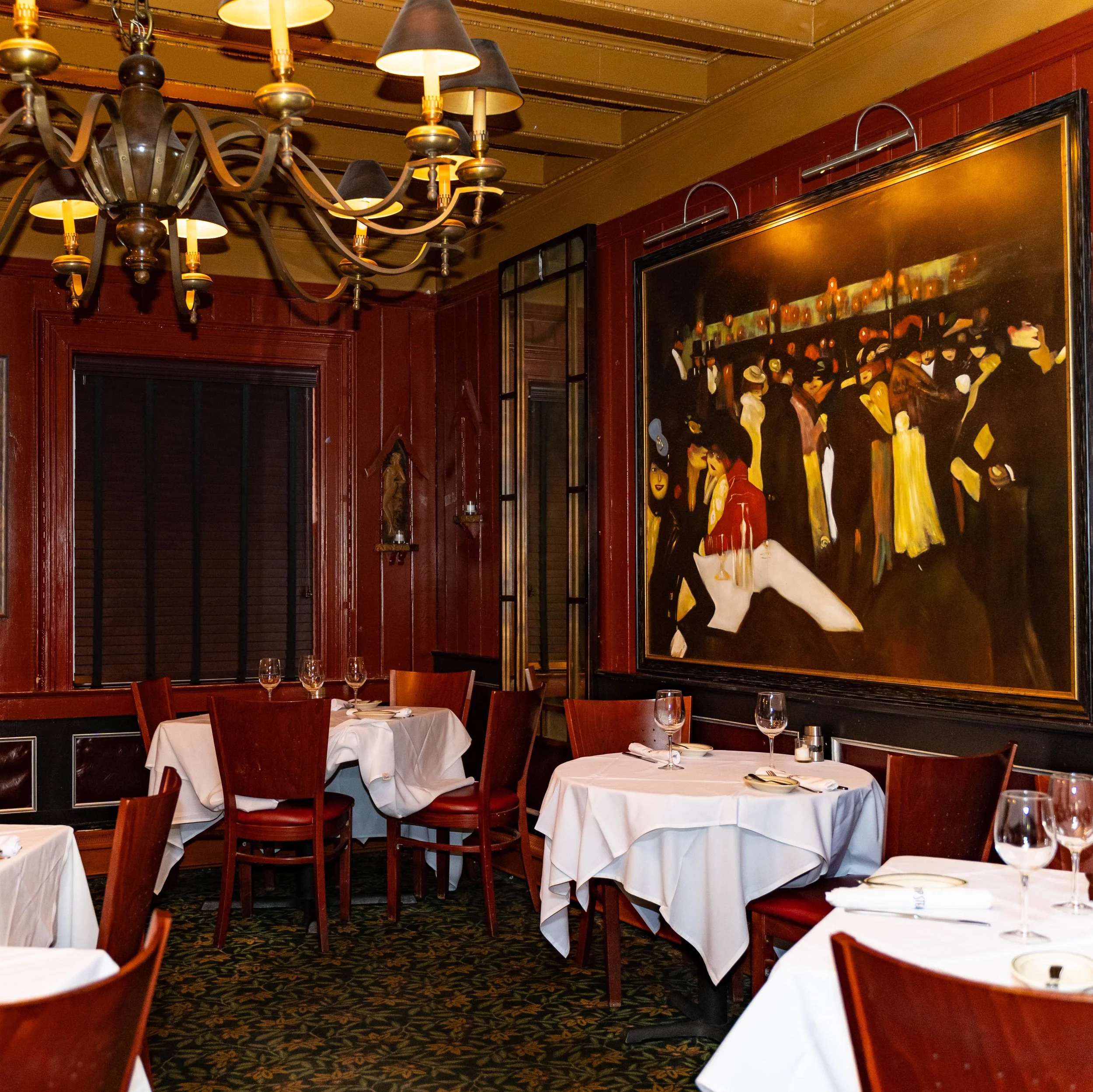 A photo of one of our dining rooms