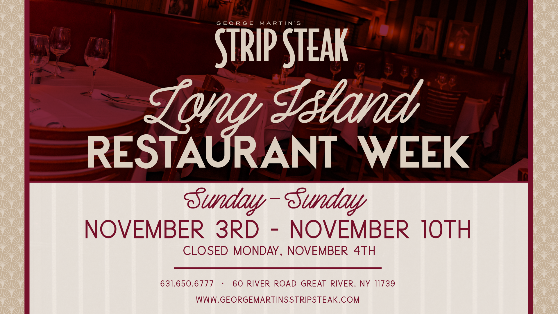 Long Island Restaurant Week — Martin's Strip Steak