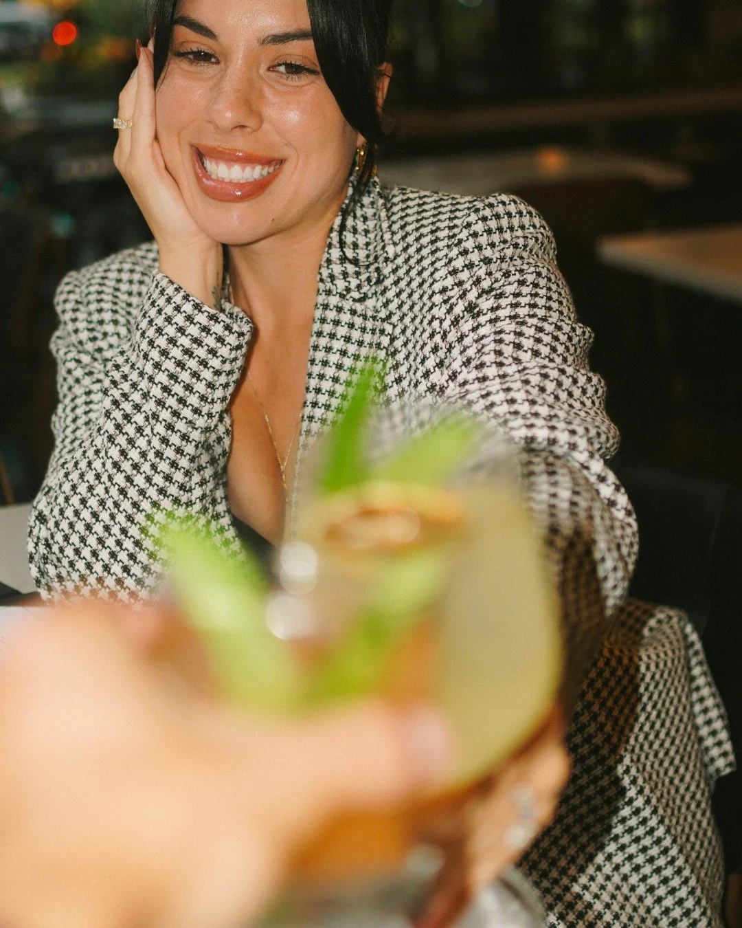 Your bestie + you + our cocktails = the perfect December evening plan