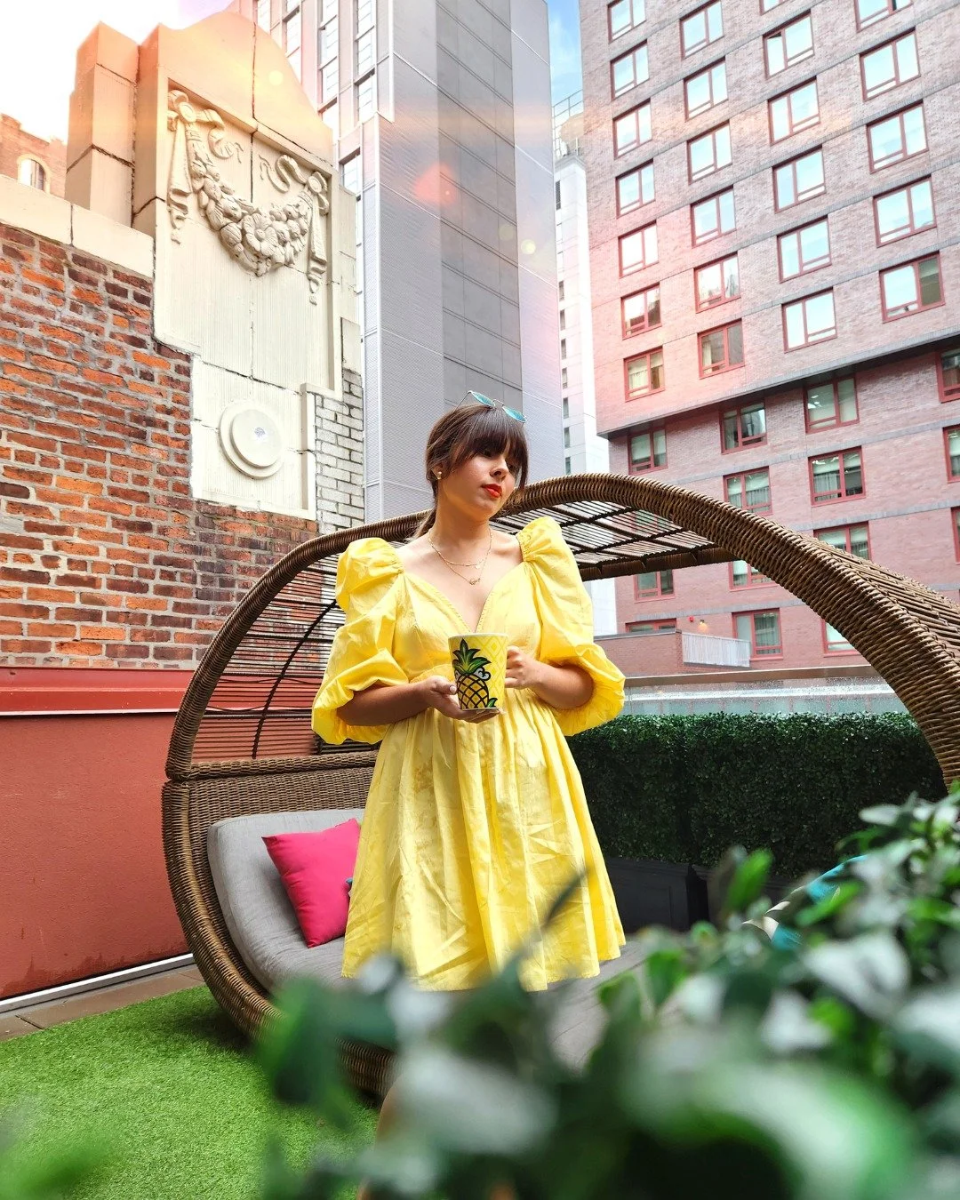 Manifesting rooftop (and also private terrace) season like&hellip; 🍍☀️