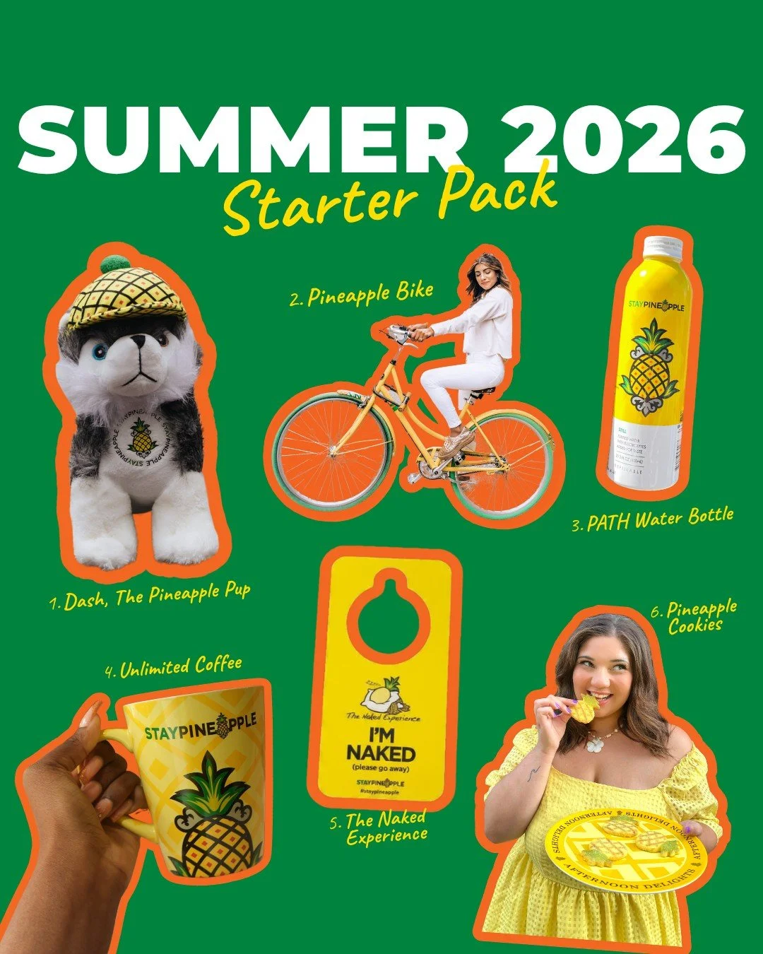 Your Staypineapple summer starter pack is waiting. All you have to do is book it 🍍