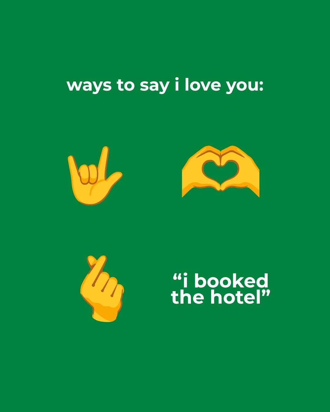 Some people say it with flowers. You say it with a reservation. 🍍