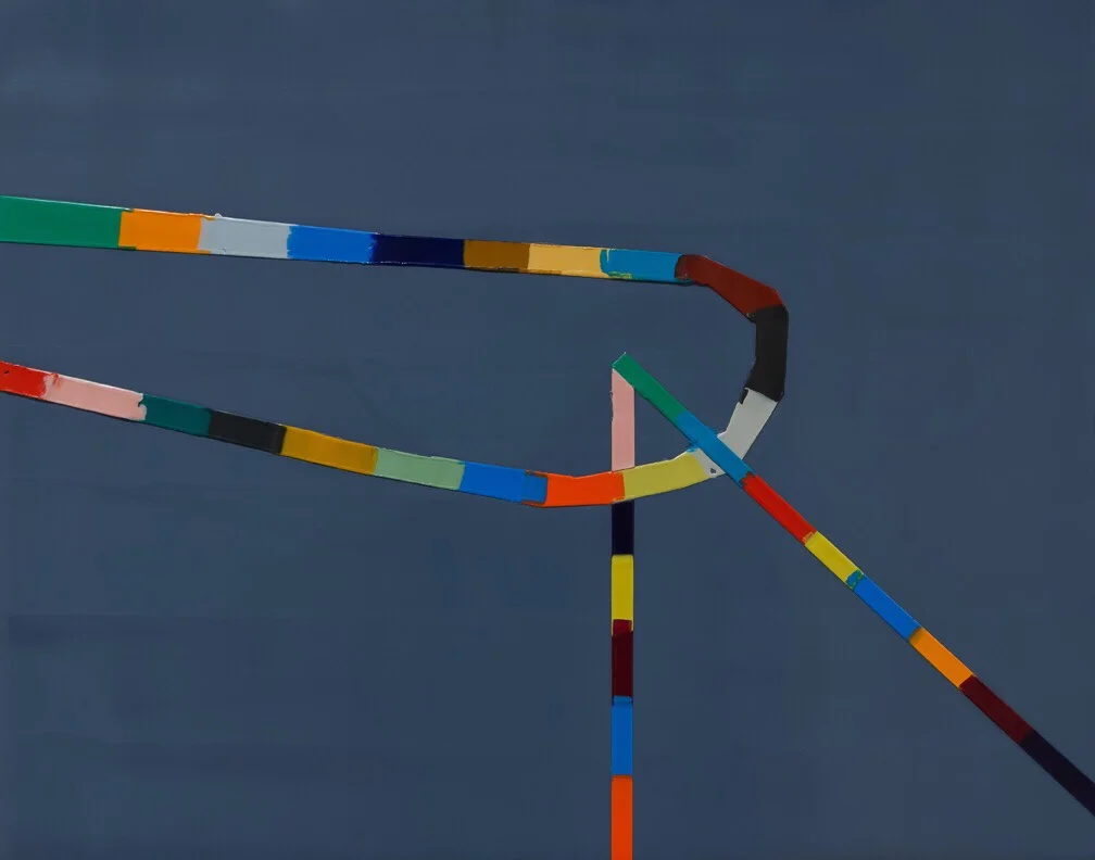 Kathy Cantwell, Walking Line 53, 2018, encaustic on panel, 11 x 14 inches