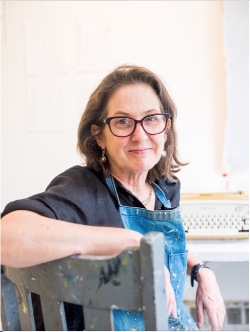 Sharon Butler at Yaddo, 2018 photographed by Elisabeth Haynes.
