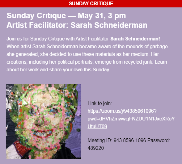 Sunday Critique: Lead by Sarah Schneiderman