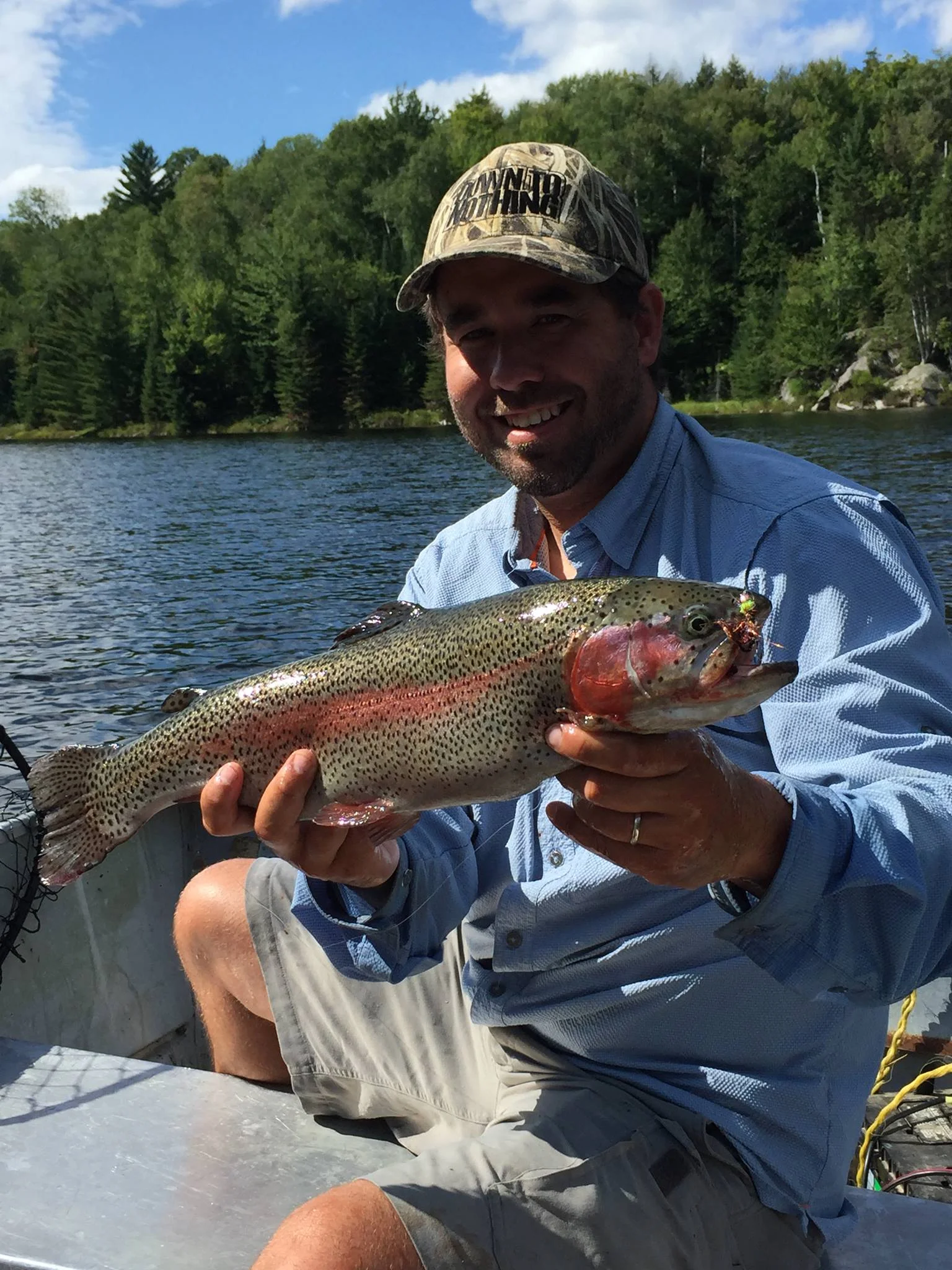 Trout- Fish for rainbow, speckled or lake trout. From late April until the late fall and through the ice! 