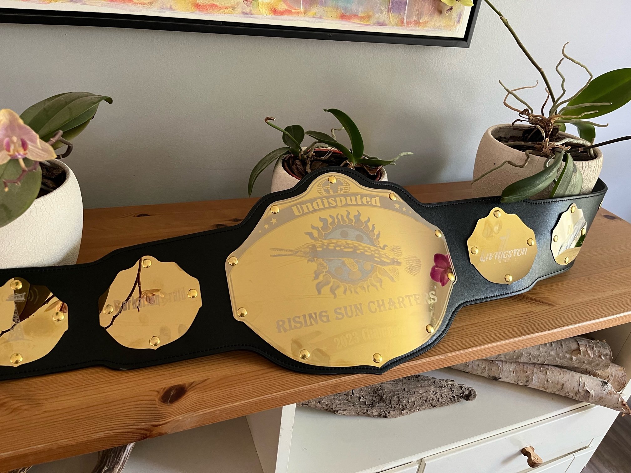      

 
   The belt is here! Special promotion for this season- top 10 catches will be up for the Rising Sun Charters Championship belt. Voting will start in the late fall on our Instagram page… looking forward to fishing with you. All species quali