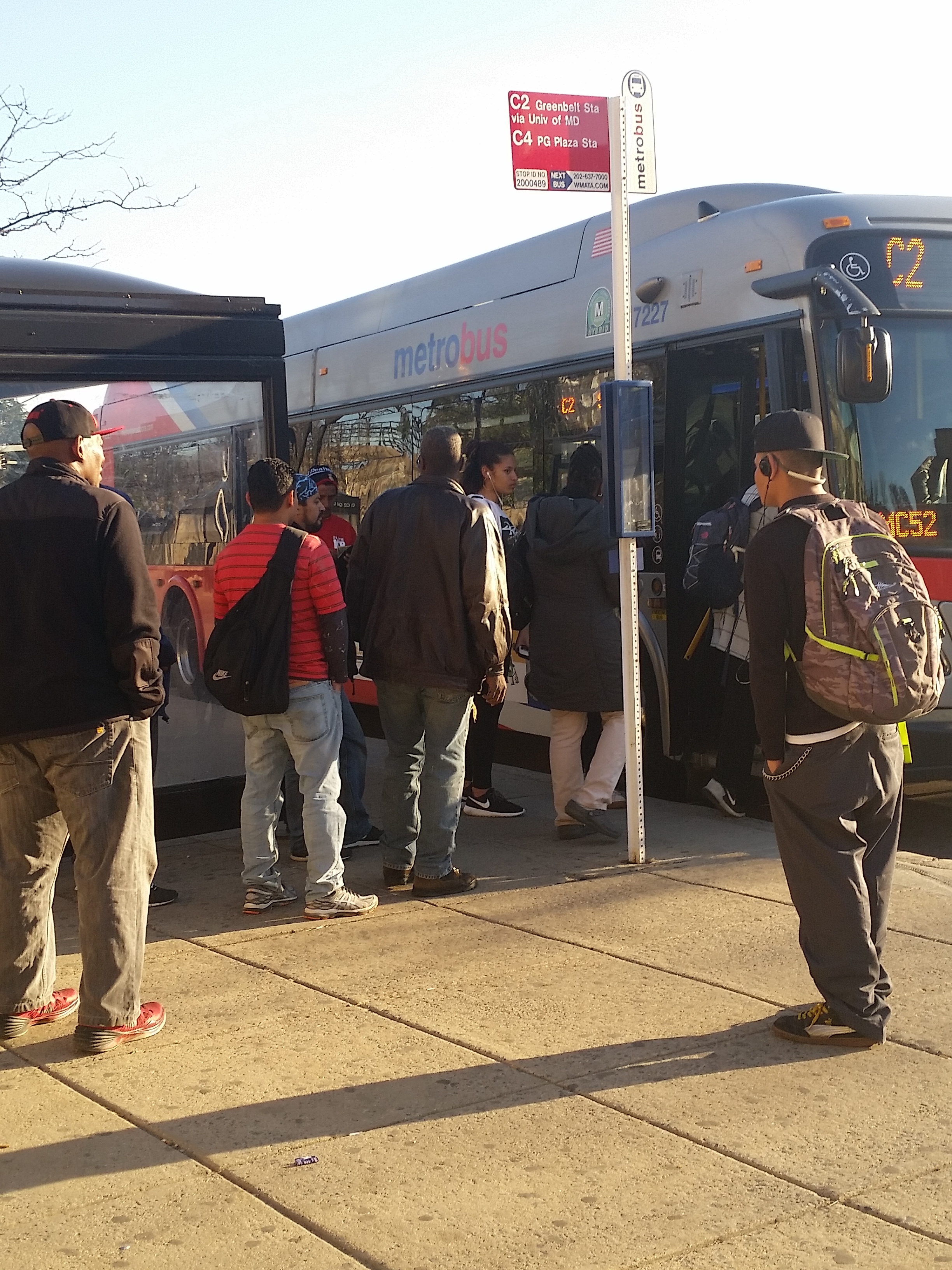 Bus stop in Silver Spring, MD. Photo credit: Sanjida Rangwala