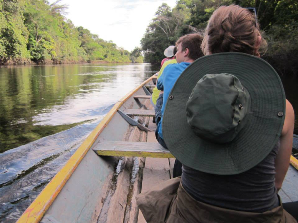 Boating along the Amazon River. Photo credit: Marnie Sullivan.
