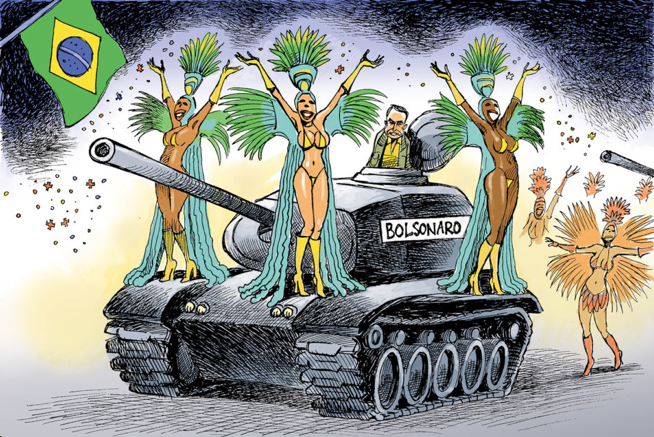 Cartoon by Chapatte, reproduced in Le Temps , 2018.