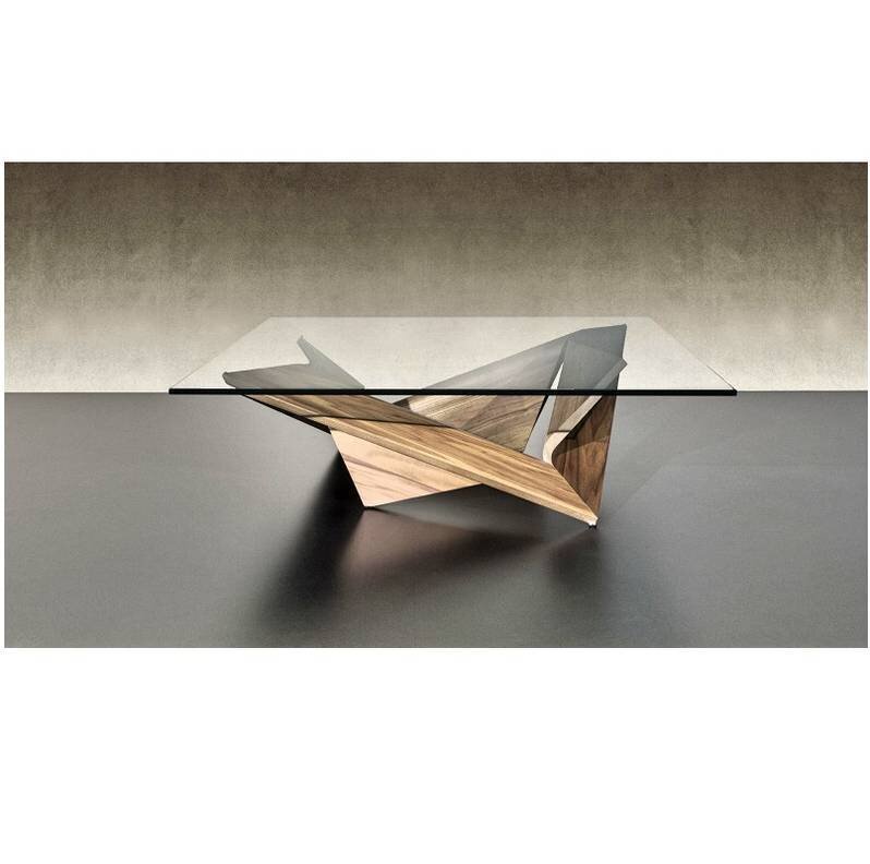 MATH MATHEMATIQUE 40 GLASS COFFEE TABLE