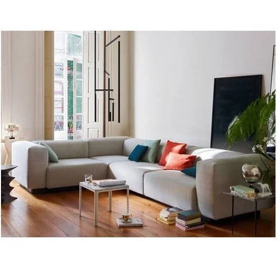 SOFT MODULAR FOUR-SEATER, PLATFORM SECTIONAL SOFA