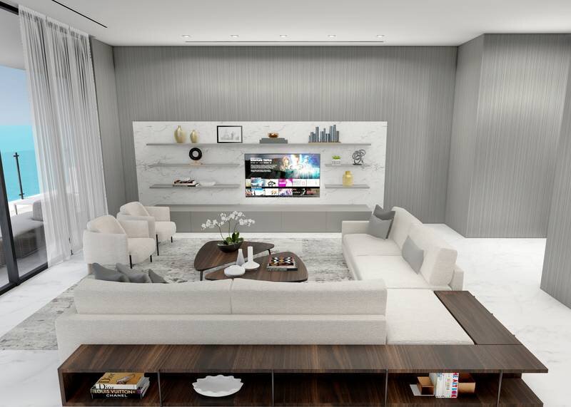 Muse Residences Sunny Isles Beach Living Room