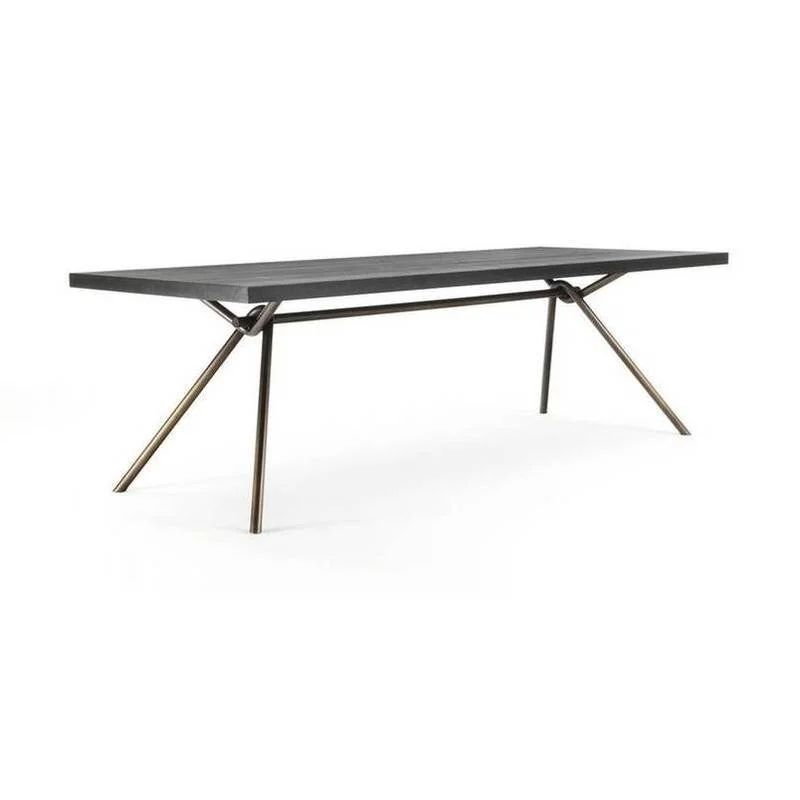 IRON LIGHT WOOD TABLE