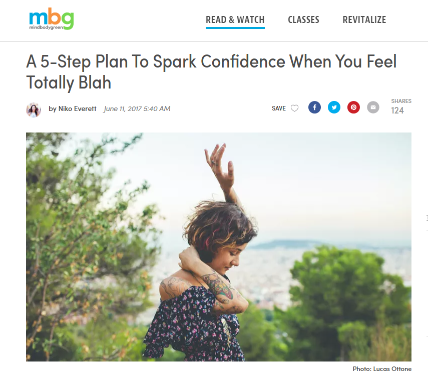A 5-Step Plan to Face Your Self-Doubt {As recently Published in Mind Body Green}