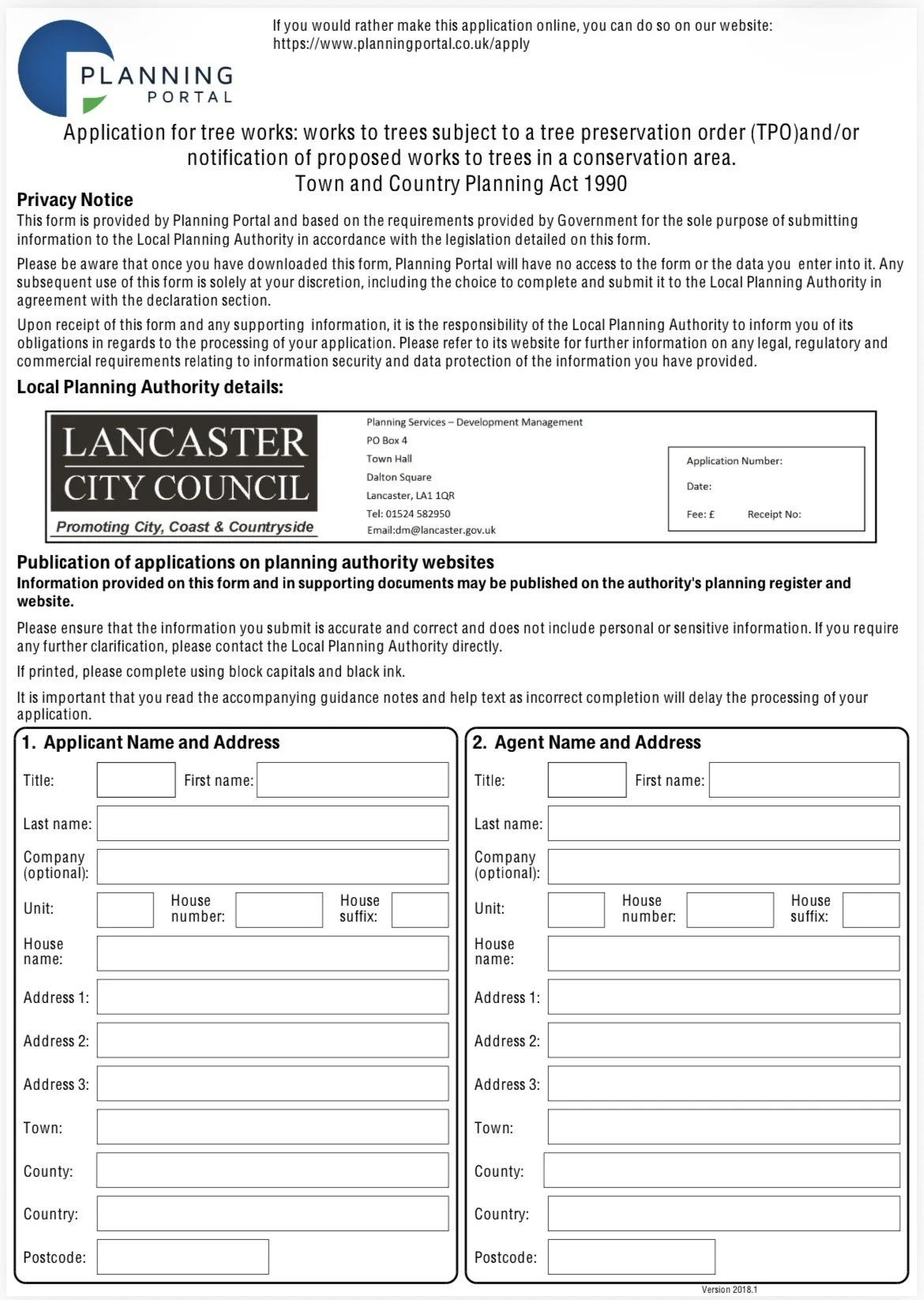 TPO Application