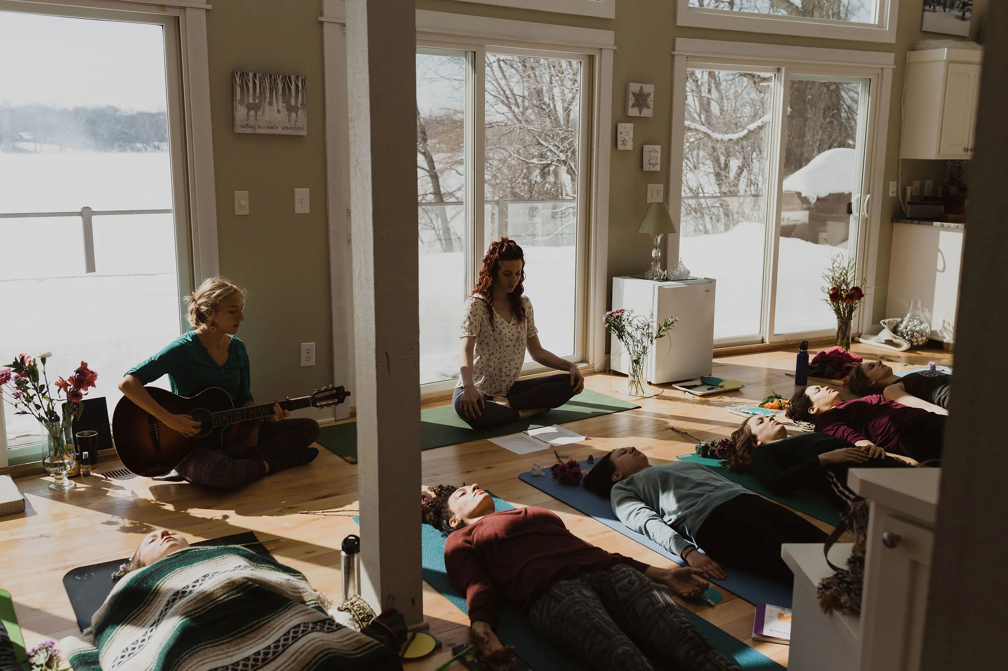 Book a private yoga class with live music in the Twin Cities, Minnesota