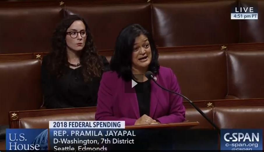 Jayapal Insulted on House Floor