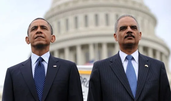 Barack Obama and Eric Holder Announce Partnership