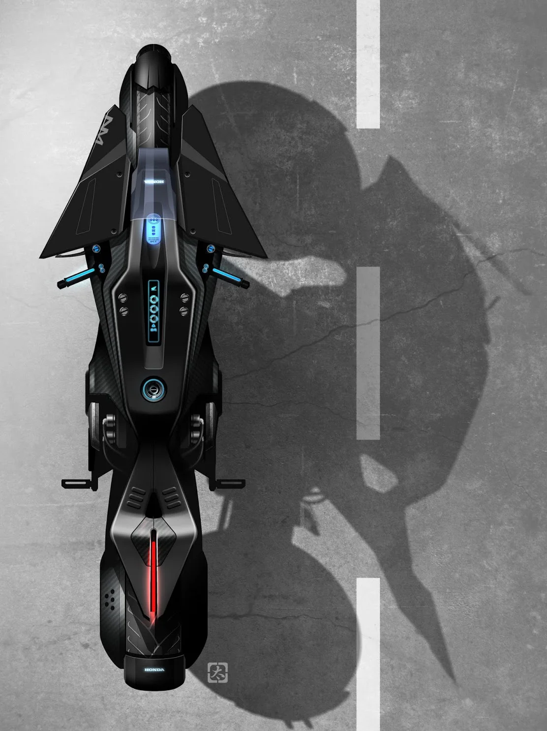 ghost in the shell honda motorcycle