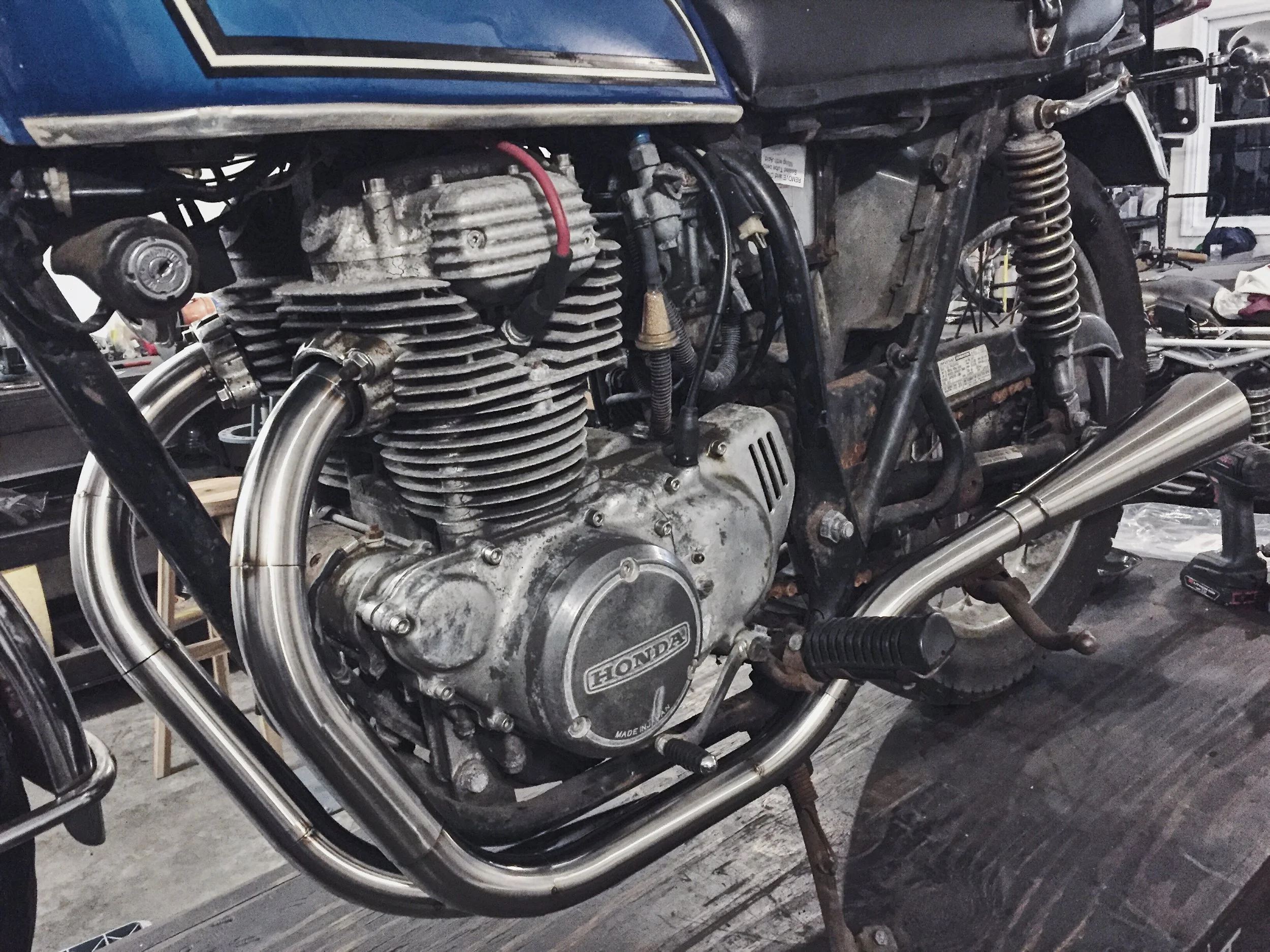 Stainless 21 Exhaust for Honda CB360 — MotoMucci