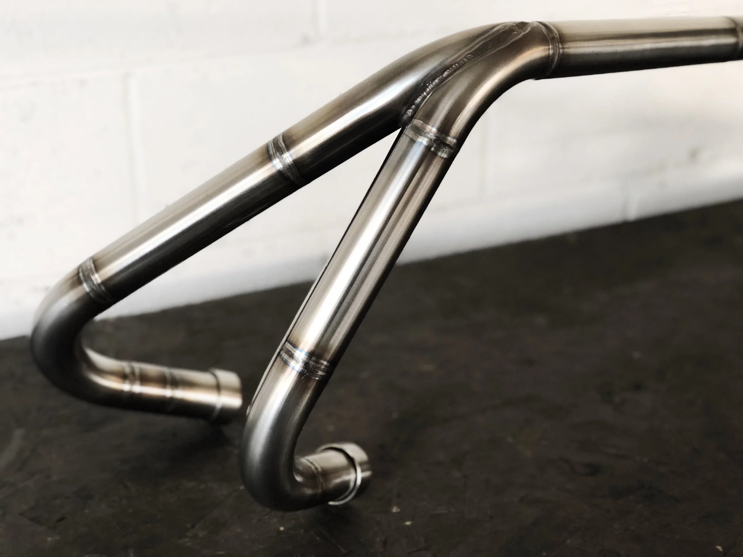 Custom CB360 2 into 1 Stainless Exhaust — MotoMucci