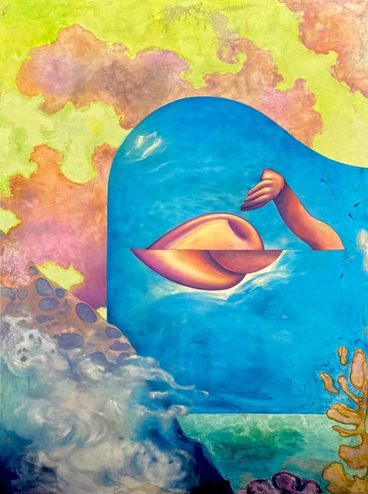 ISLAND UNIVERSE 36 x 48 inches oil on canvas 2024