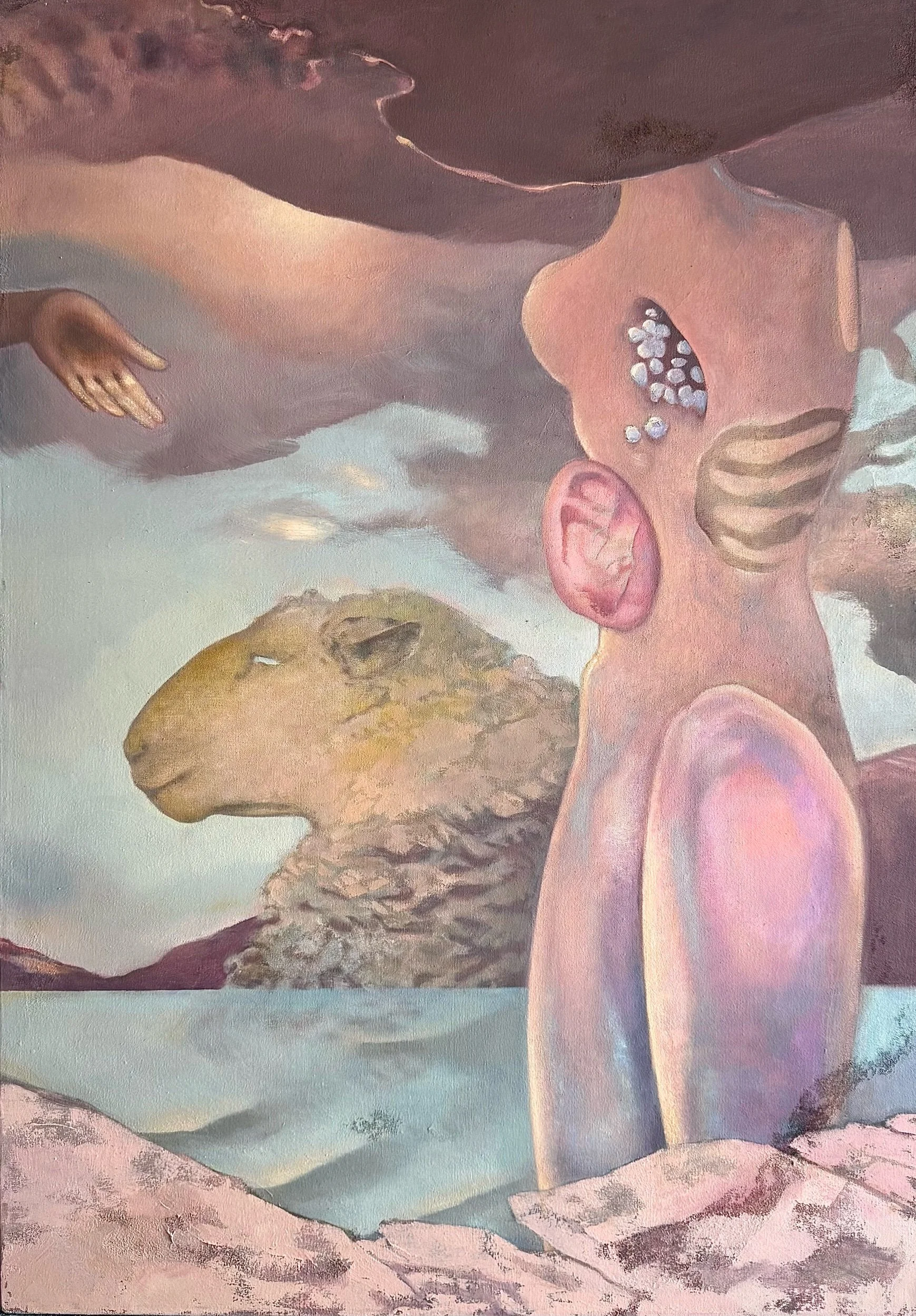 AGÁPĒ 28 × 42 inches oil on canvas 2025