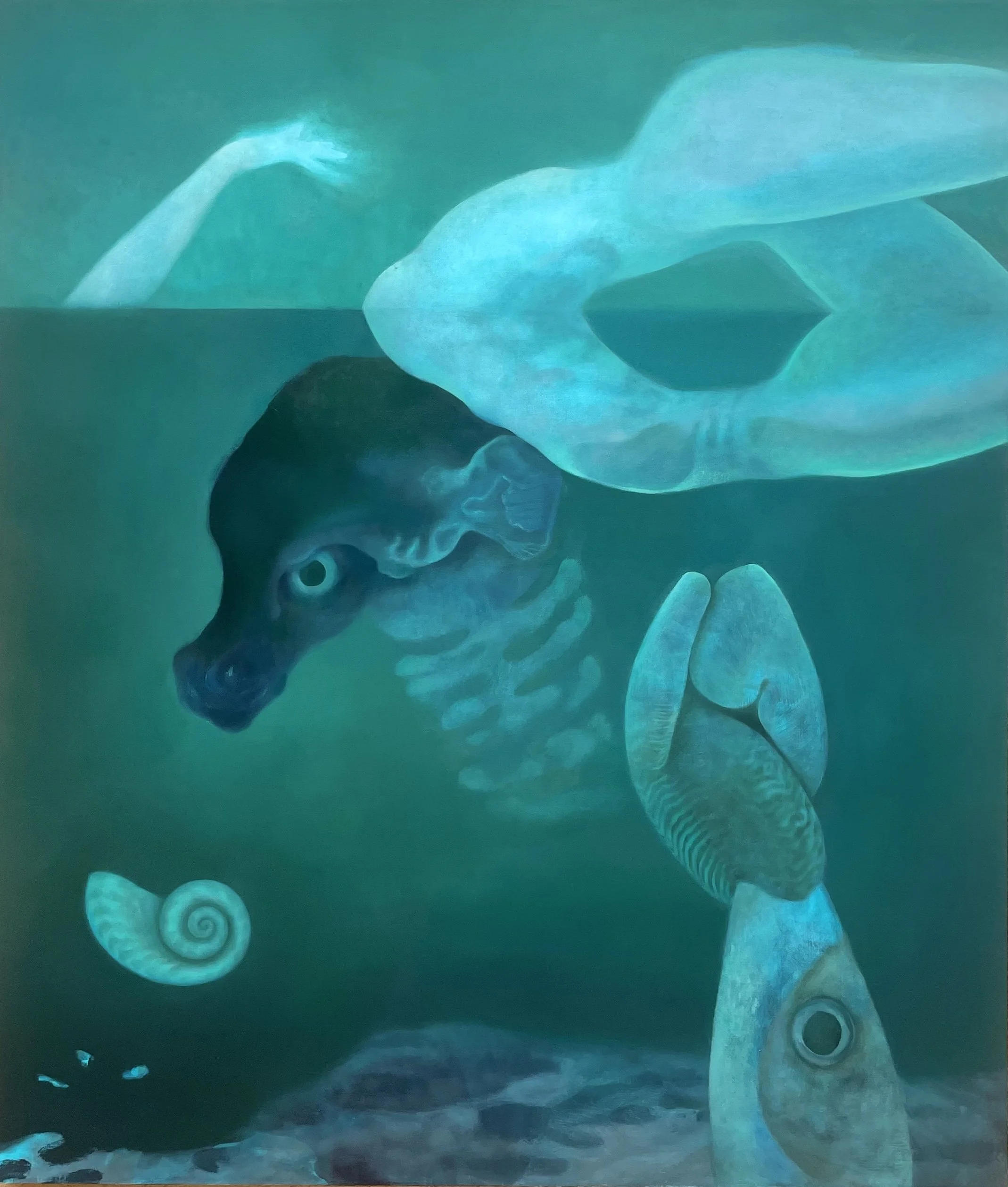  FALL BACK INTO PLACE  36 × 42  oil on linen  2026 