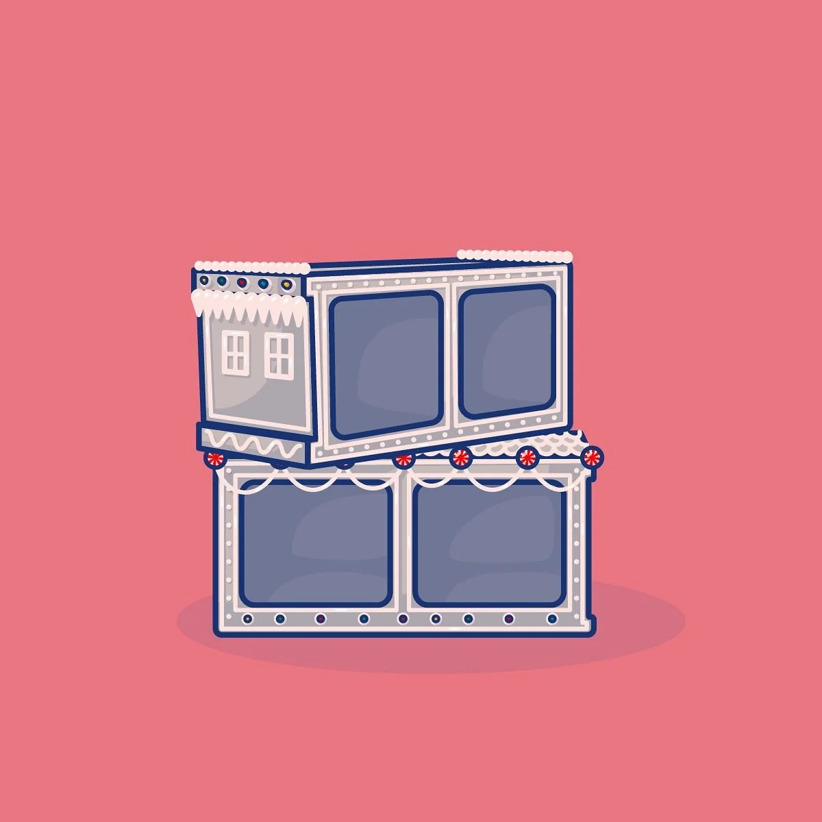 Wake up and decorate the cinder blocks.